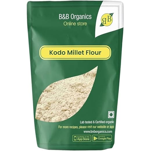 B&B Organics Kodo Millet Flour 1 kg/Traditional Millet Flour/Varagu Maavu
