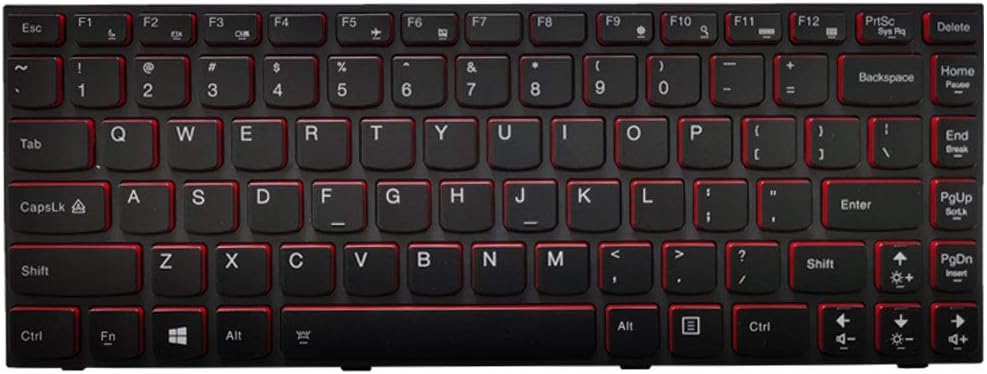 Laptop Replacement Keyboard Fit Lenovo IdeaPad Y400 Y400N Y410P Y430P US Layout No Backlight