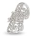 EVBEA Statement Full Finger Rings Fashion Knuckle Rings for Women(White)