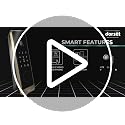 Image of Dorset DG 905 Digital Rim Lock with 5-in-1 Access - Fingerprint, PIN, RFID, Key, Mobile App | Wi-Fi Inbuilt, HD Camera, 2-Way Intercom, Smart Home Compatible | AB Finish