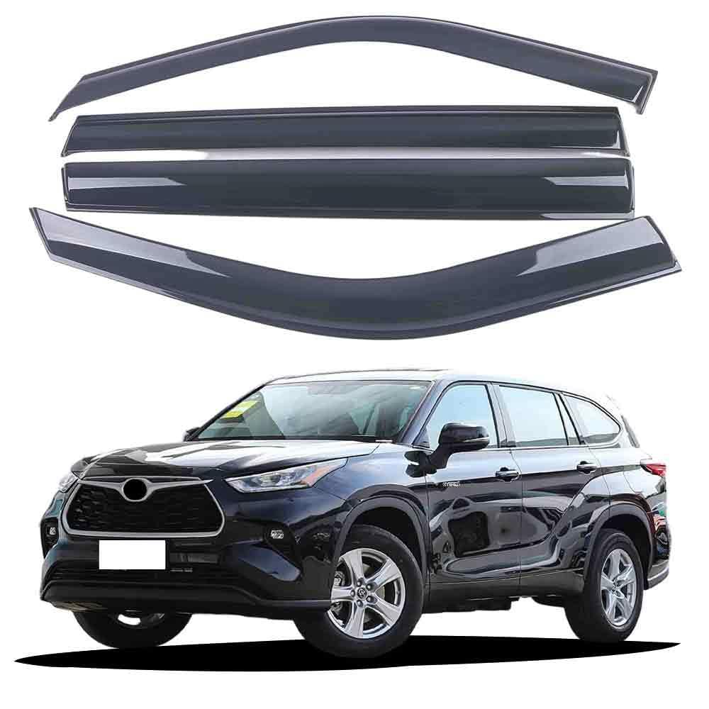 Déflecteurs de vitre Toyota Highlander 2022 protection pluie enjoliveur fenêtre anti-UV