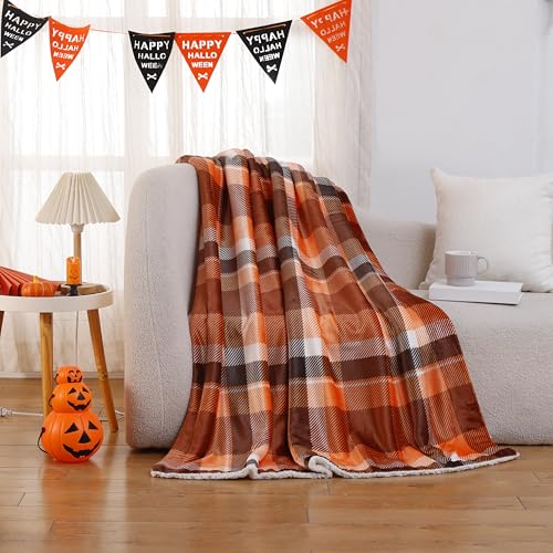 Manta Decorativa VAKADO 50x60 Pulgadas Naranja Cuadros miniatura 3