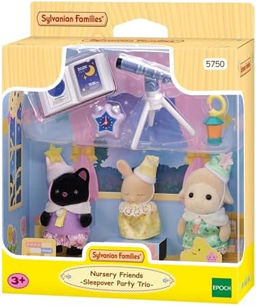 Sylvanian Families EPOCH Anaokulu Arkadaşları Pijama Partisi Üçlüsü, Oyuncak - Görsel 1