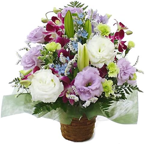 Amazon アレンジメント ファミリア 花 ギフト 宅配 弔事 御供 法要 命日 四十九日 弔花 翌日配送 フラワーアレンジメント オンライン通販