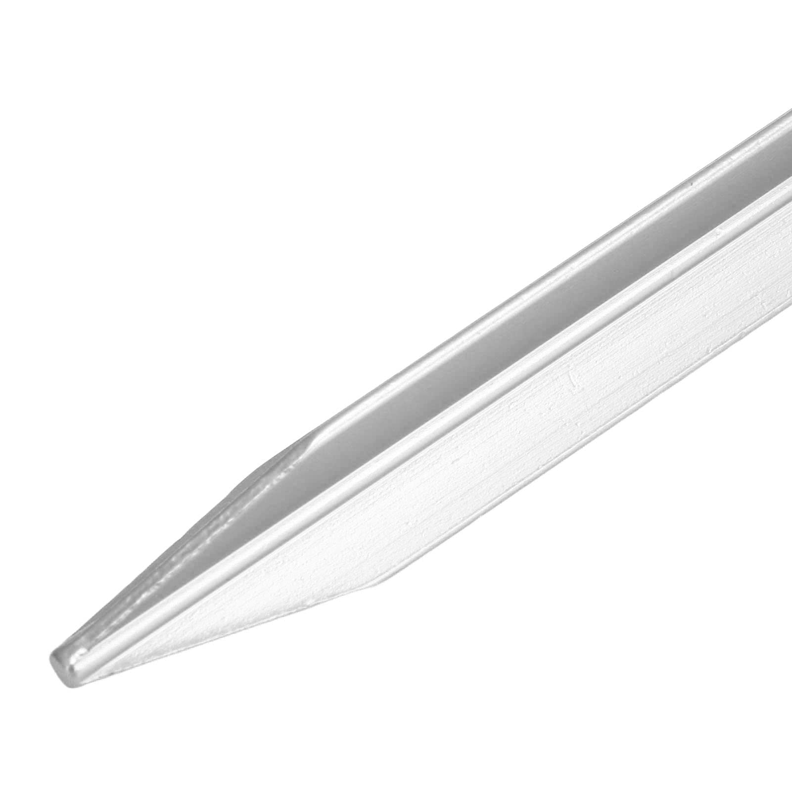 Picchetti per Tenda Resistenti da 20 Pezzi, Picchetti in Alluminio a Forma di V per Campeggio, Design Leggero e Impermeabile da 9 Pollici (Argento Bianco)