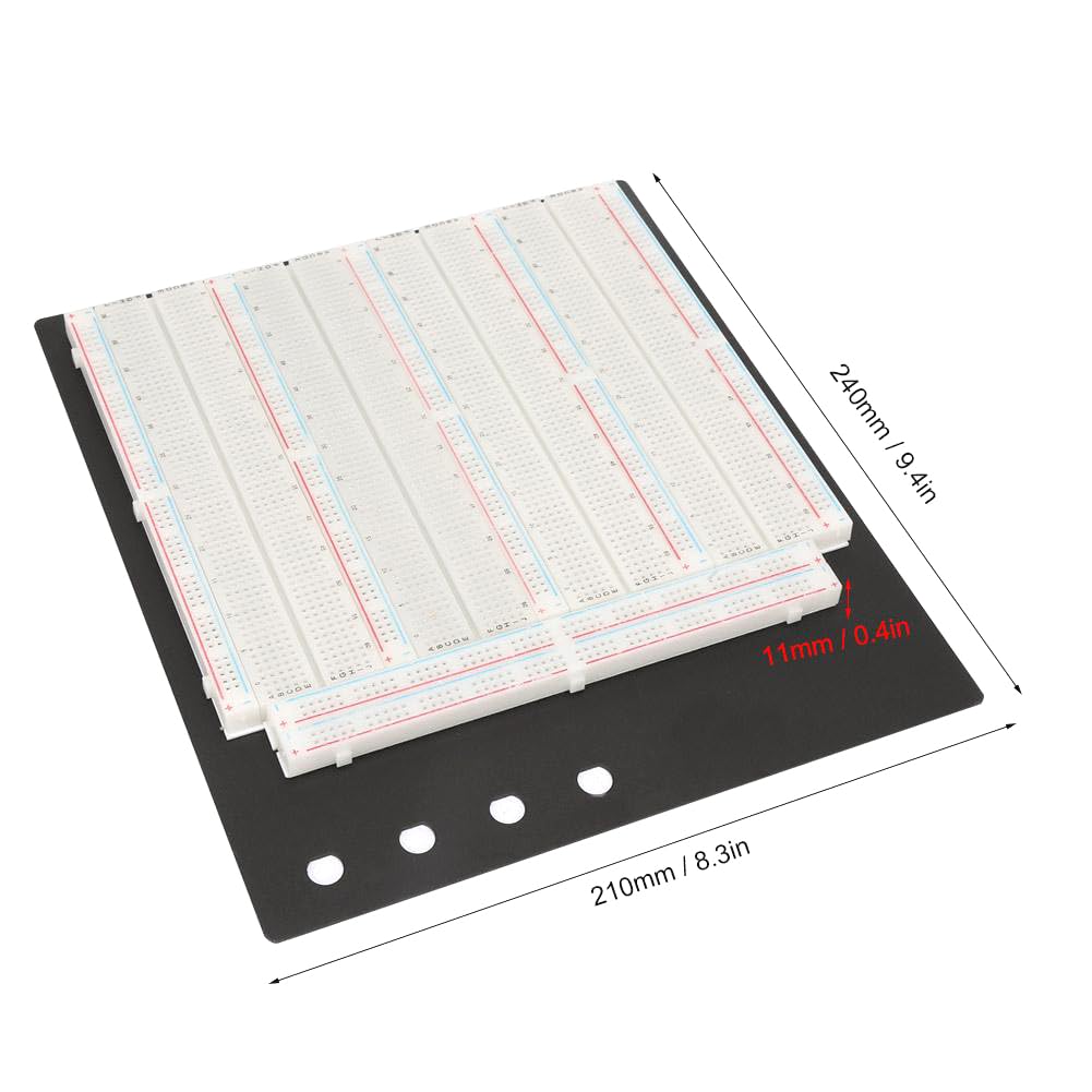 3220 Tie-Points Breadboard, Zy-208 Solderless Testing Breadboard Wiederverwendbares Breadboard Zum Testen Von Schaltungen, Debuggen Und Trainieren Von Elektronischen Schaltungen