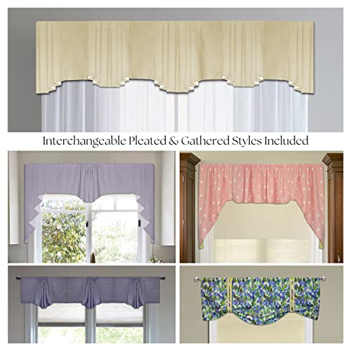 Traceable Designer No-Sew Master Decorator, 4 Diy Valance Kits In One Deluxe Package, Cornice, Lambrequin, Swag Curtain, & Blossom Styles Included #TOP3