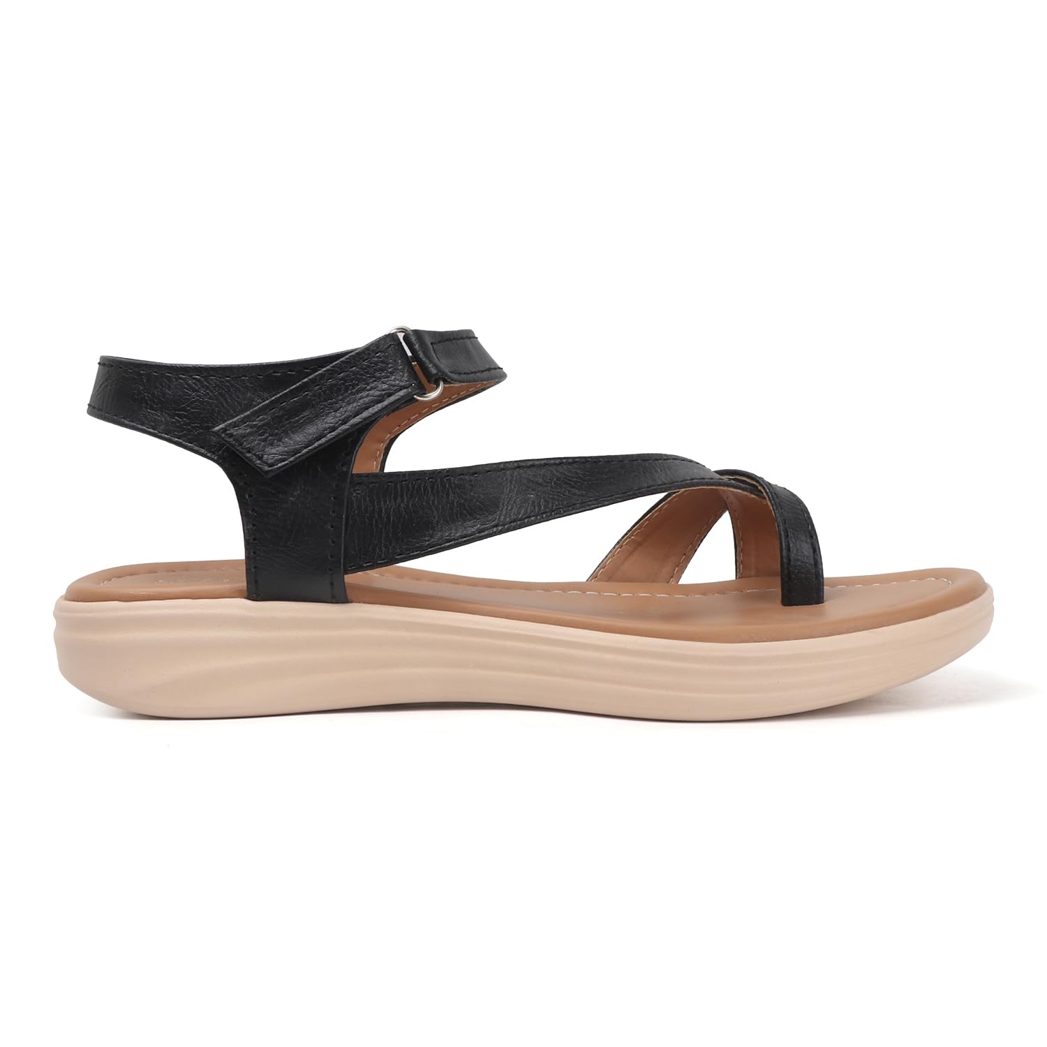 Vendoz Women Stylish Slippers Wedges I Flat Slip on Sandals I Stylish and Casual for Everyday use I Comfortable & Lightweight for Girls & Ladies - Image 3