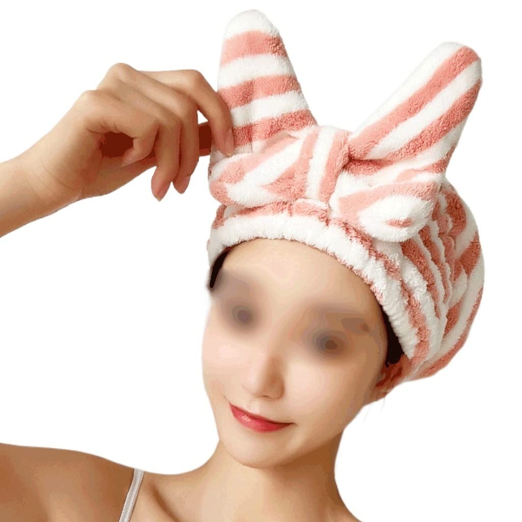 Dry Hair Cap Water-absorbing Quick-drying Women's Shower Cap Wipe Hair Thicken Shampoo Dry(D)