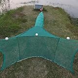 Fischfalle Köderfischreuse Krebsfalle Reusen für Fischfang Faltbare Krabbenfalle mit Schwimmer und Ketten Geeignet für Fischerei, Garnelen, Krabben (2 * 0.6 * 1.5 m)