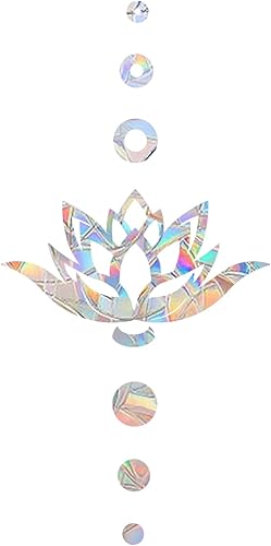 Lotus - Adhesivos para ventana anticolisión  Calcomanías de prisma recordatorio de vidrio  Evita golpes de pájaros  Decora tus puertas de cristal, 4