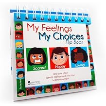 مشاعري اختياراتي أداة Flip Book لتعليم معالجة 22 مشاعر مختلفة للأطفال إصدار جديد الآن مع علامات تبويب الأصابع 6x6 Young N Refined