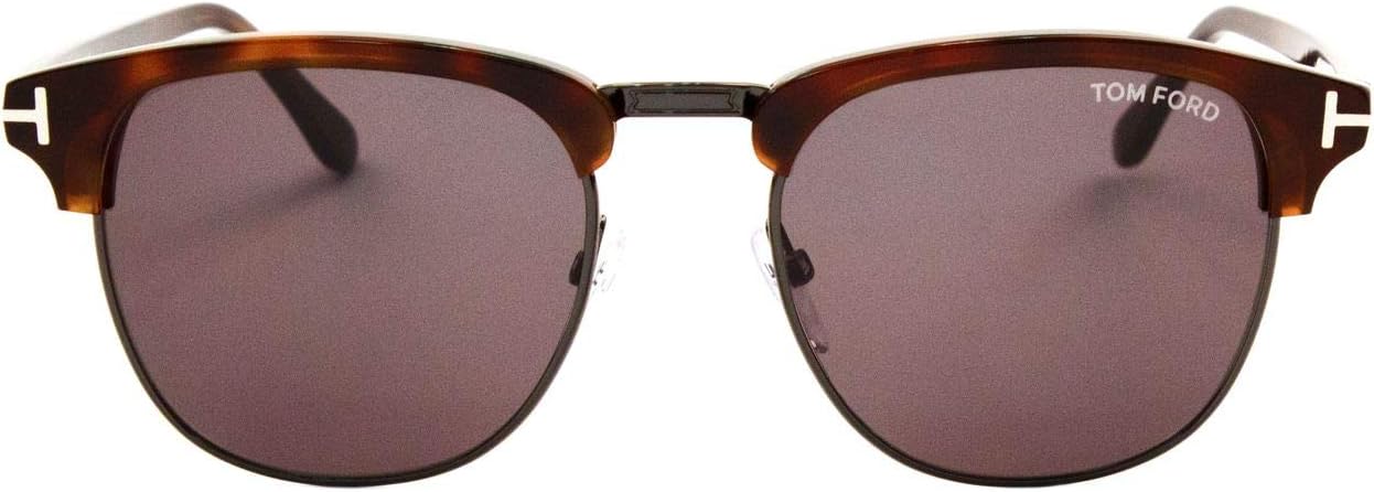 Sunglasses Tom Ford FT 0248 Henry 52A Gunmetal, Dark Havana/Smoke Lenses