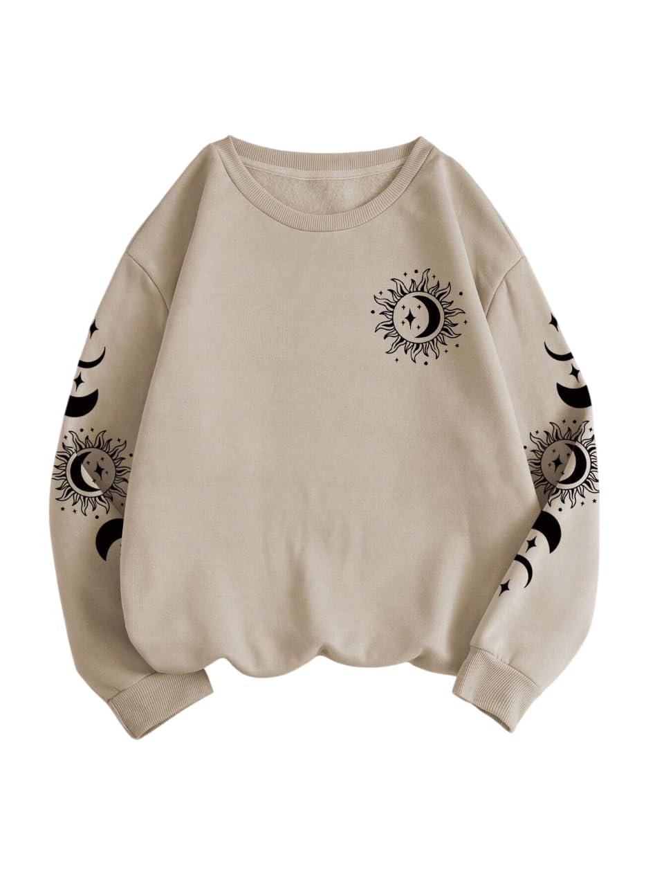 TAGAS Women’s Sun & Moon Print Sweatshirt || Sweatshirt for Women ||Womens Winters WEAR || (WSS-22) TAGAS Women’s Sun & Moon Print Sweatshirt || Sweatshirt for Women ||Womens Winters WEAR || (WSS-22)