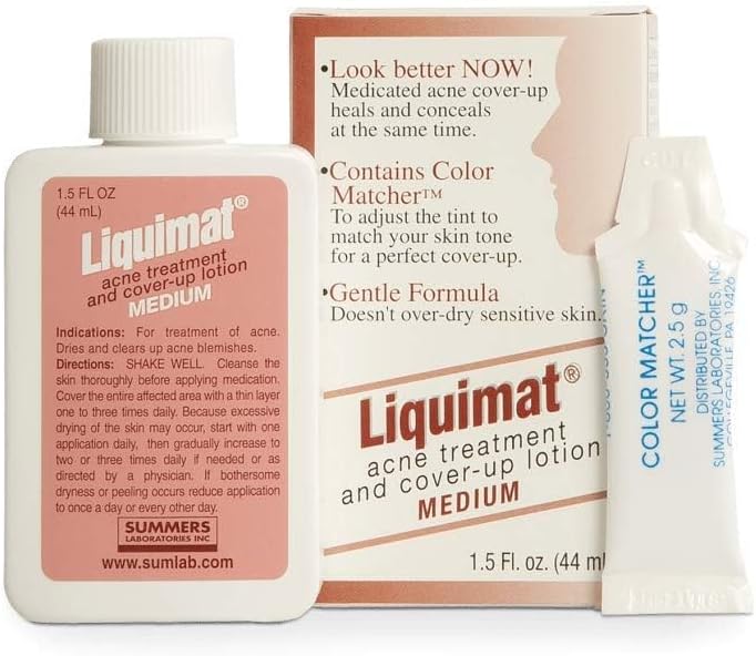 Summers Liquimat Acne Fighting Makeup Lotion, Medium, 1.5 Ounce