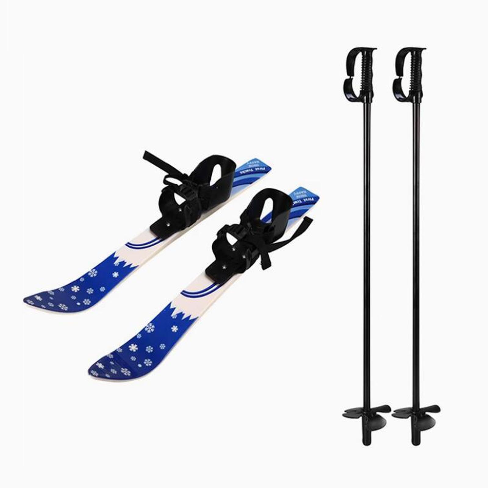 Generic Skiblades Snowblades Und Stöcke Kinder mit Bindung Snowboard