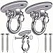 Produktbild Besthouse Zwei Stücke SUS304 Edelstahl Schwerlast Deckenhaken Premium Hängematten Haken, 4 Schraube für Holz Sets, Yoga Hängematte Stuhl Sandsack, Wand-Haken, Decken-Haken, Traglast bis 900Kg