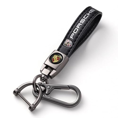 Qiuerte Car Keychain Keyring for Automobile,Car Key Lanyard for Women&Men,Leather