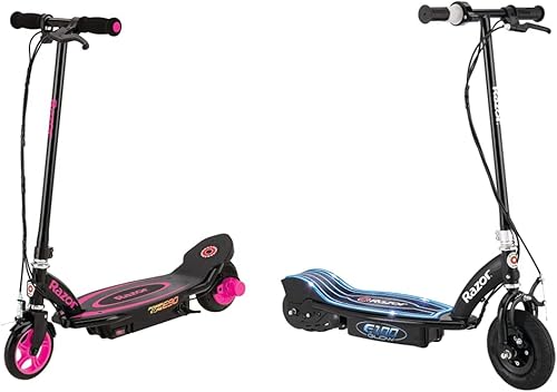 Miniatura 1 de Razor Power Core E90 Scooter eléctrico - Motor de cubo, hasta 10 mph y 80 minutos de tiempo de conducción, para niños de 8 años en adelante