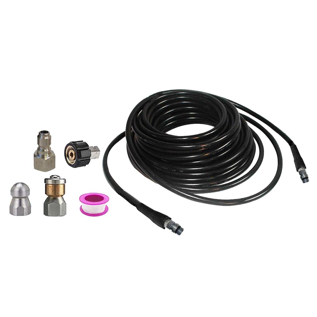 Pressure Washer Sewer Cleaning Pipe Jetter Quick Connector Kits Rupper 10m|Business & Industrial | Cleaning & Janitorial Supplies | Pressure Washers, Parts & Accs