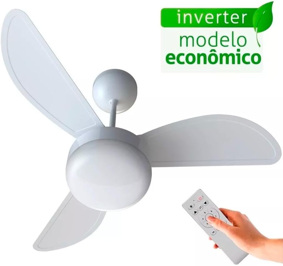 Ventilador de teto Ventisol Fenix inverter controle remoto placa led integrada