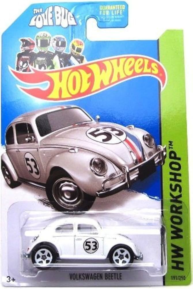 Amazon.com: Hot Wheels Volkswagen Beetle '14 191/250 (White