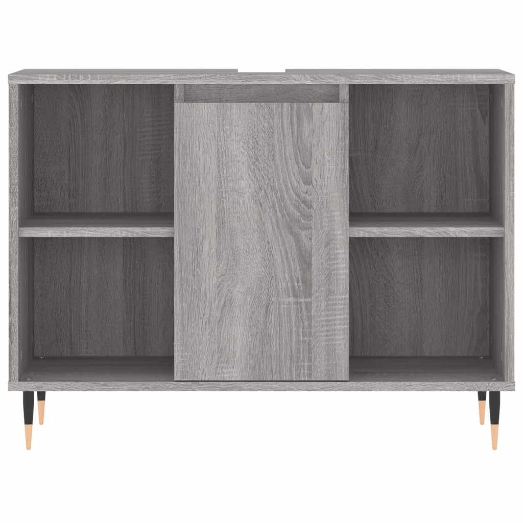 Armadietto da bagno grigio Sonoma, 80 x 33 x 60 cm, in legno