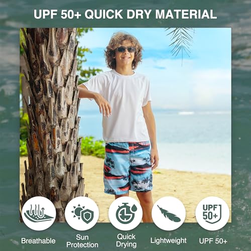 Image of Kanu Surf Boys' Avalon Quick Dry UPF 50+ Beach Swim Trunk