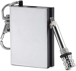 Eva Shop® Briquet éternel pour l’extérieur, l’essence, le magnésium, l’allume-feu, l’acier de survie