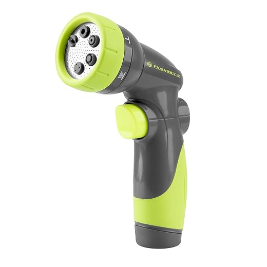Flexzilla Garden Hose Nozzle - 6-Pattern Adjustable, NFZG64, ZillaGreen™