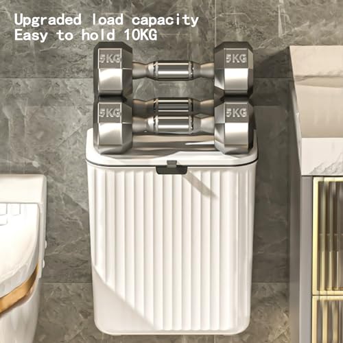 Küchenmülleimer mit Deckel 9L Bio-Mülleimer, Hängende Abfallsammler, Kunststoff Mülleimer für die Wandmontage, wasserdicht Kompostbehälter für Küche, Wohnmobil, Schrank – Bild 7