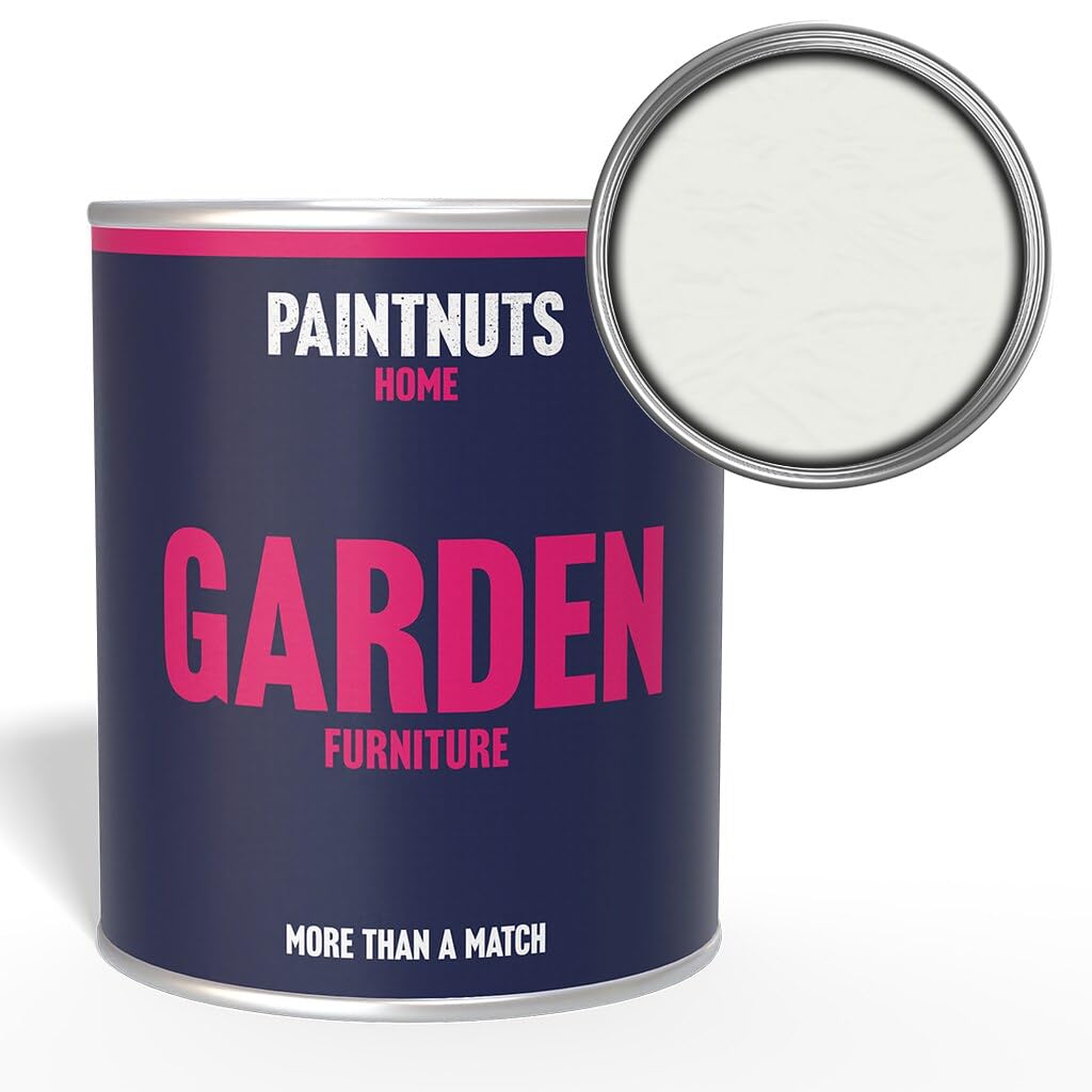 Paintnuts Signal White Garden Furniture Paint - Ral-9003 - Matt 2.5 Litre Tin