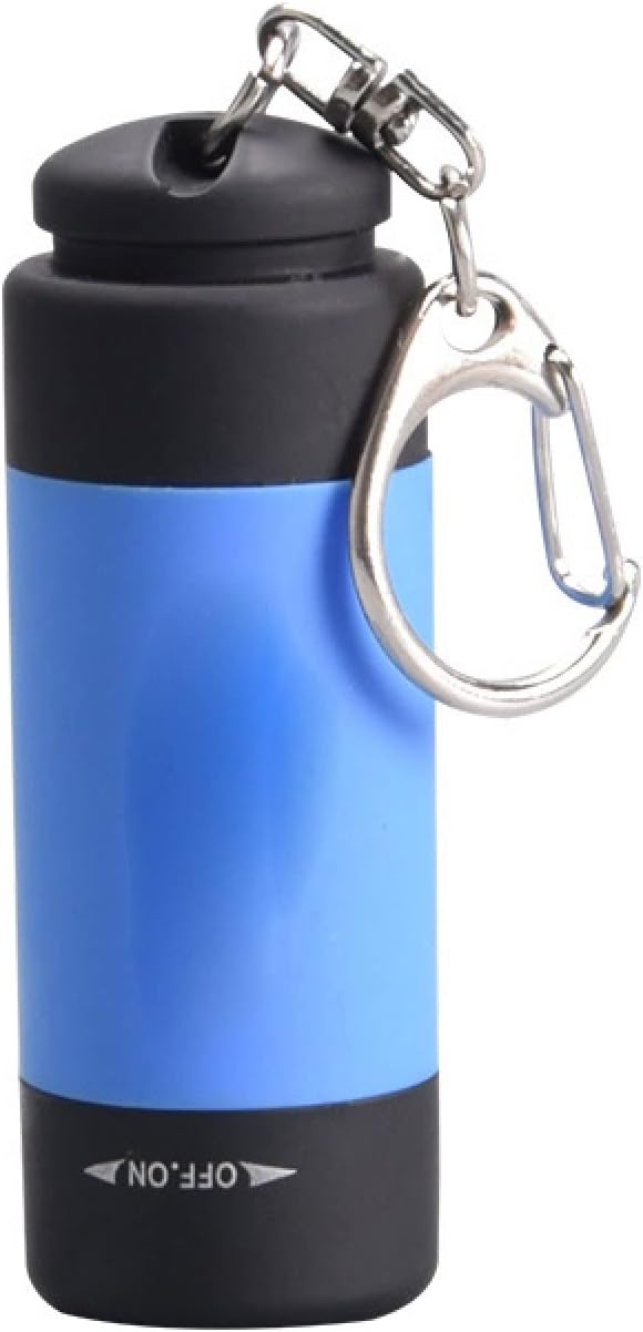Flash light Portable Mini Keychain Torch Rechargeable Flashlight Electric Torch Waterproof Outdoor Camping Flashlight (Color : Hortel�)