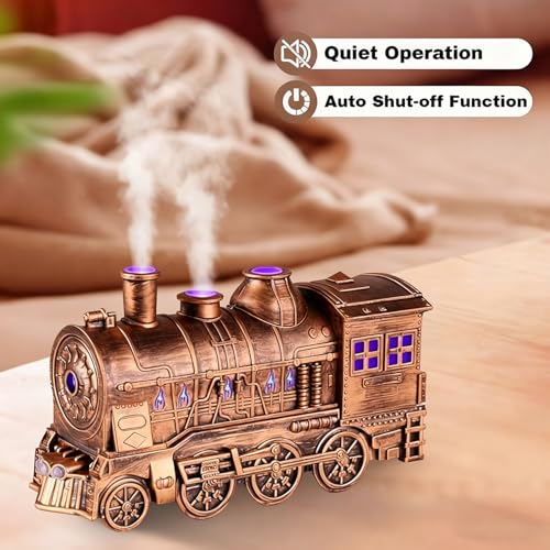 Difusor de Aceites Esenciales en Forma de Tren 300ml Oro miniatura 5