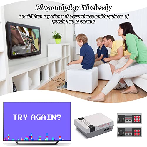 Retro Game Console With 620 Video Games,Classic Mini Game System With Wireless Controller, Hdmi Hd And Av Output Plug And Play Game Console,Retro Toys Gifts Choice. #TOP5