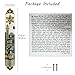 Pasiir Hand Painted Mezuzah, Exquisite Enamel Mezuzah with Star of David and Jerusalem Motifs