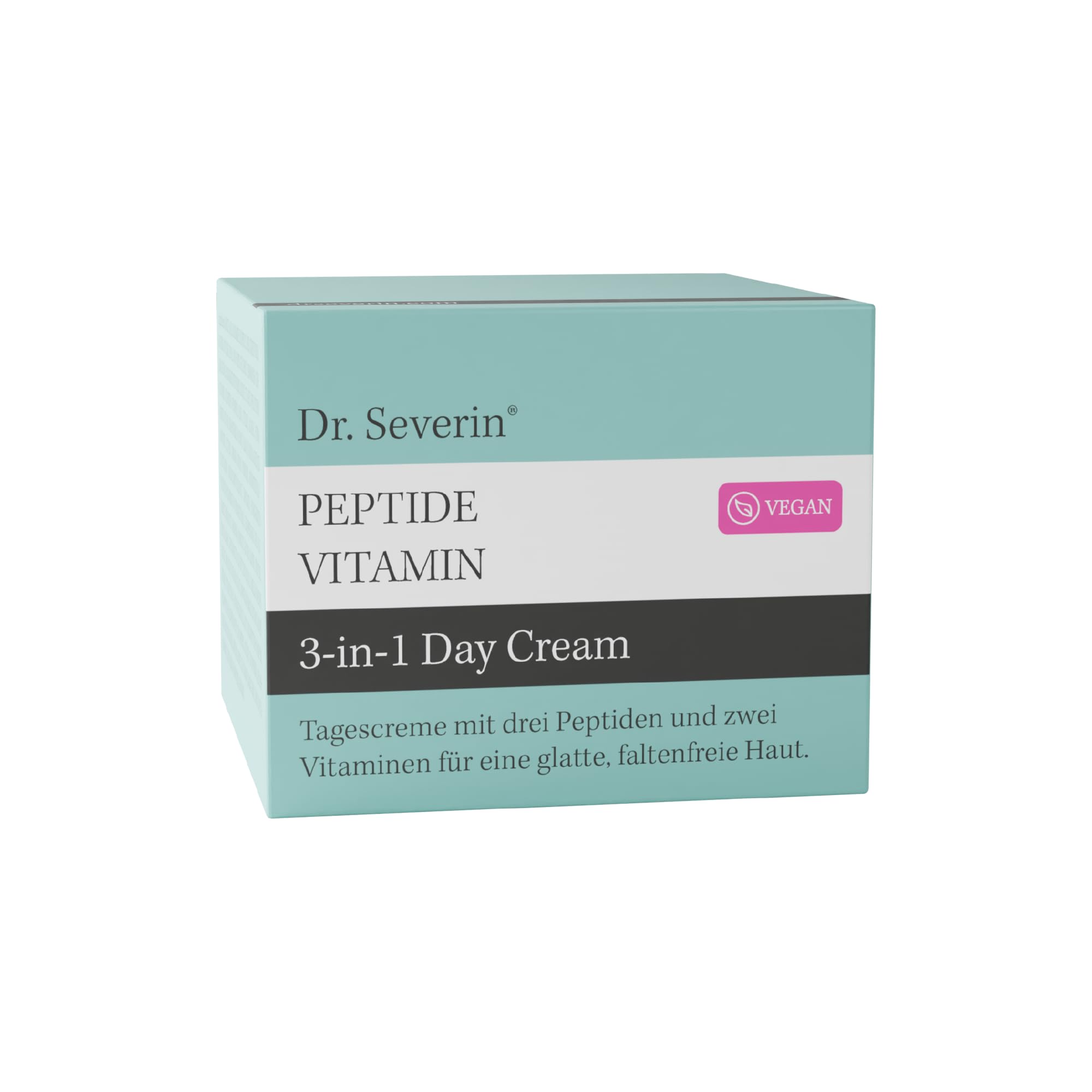 Dr. Severin Peptide Vitamin 3-in-1 Day Cream 50 ml I Formel mit vegan Retinol (Bakuchiol), Niacinamide (Vitamin B3) und Hyaluronsäure I Anti-Aging Gesichtscreme I Lifting Effekt I Tagescreme