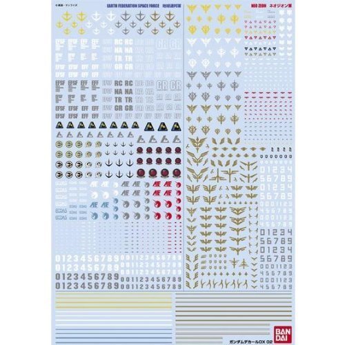 Gundam Decal DX 02 eliminer l effet sticker épais sur maquette Unicorn System