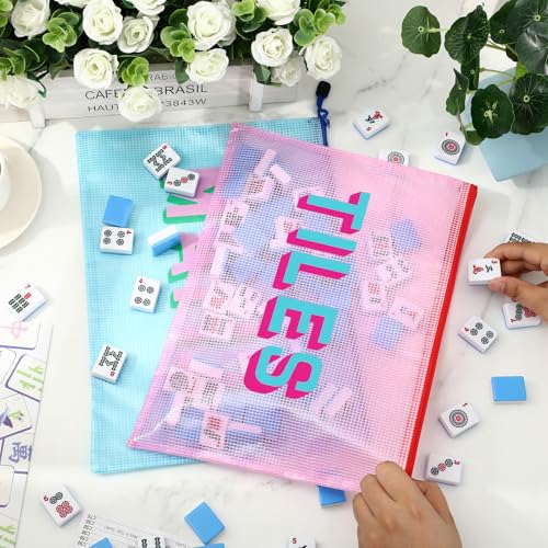 Bolsa Transparente para Fichas de Mahjong con Cierre miniatura 3