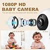 HelloBaby Baby Monitor Camera, 5.5 inch Split IPS Screen, Baby Monitor Without WiFi, 4000 mAh Battery, Two-Way Call, Night Vision, ECO, Temperature Display, 8 Lullabies, 1080P, 305 m
