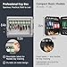 WeHere Key Lock Box, Wall Mount Key Cabinet With 16 Key Tags & Combination Lock - Mini ERP - Great for Valets, Hotels and House Keeps