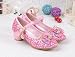 La Vogue Zapatos Zapatilla con Lentejuela Para Niña Princesa Fiesta Rosa 27/Longitud...