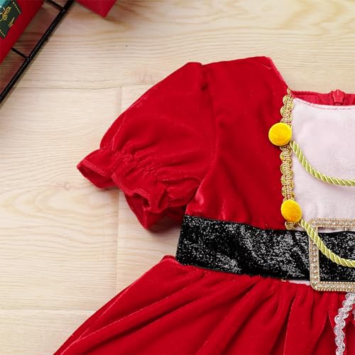 Vestido de princesa de Navidad para bebé con falda de tul elegante 4