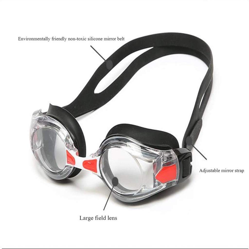 Occhialini da Nuoto, Occhialini da Nuoto for Gli Uomini Adulti Donne Gioventù Bambini e Bambino, Nessuna colatura Anti Fog Protezione Triathlon(3-Pack)