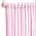 QtGirl 45.8in Hair Bow Holder Organizer Hanger Clip Storage Long Headband Holders for Baby Girls Room Door Wall (Pink and white)