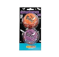 Decocino Muffinförmchen Halloween 50 Stück - Ideal für Halloween Partys, Mottopartys und mehr. Totenkopf, Fledermaus, Geister und Spinnennetze gehören zu jeder Party dazu
