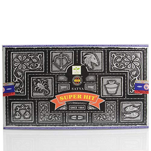Incienso Super Hit  15 Grs  Satya  Lote de 12 recipientes