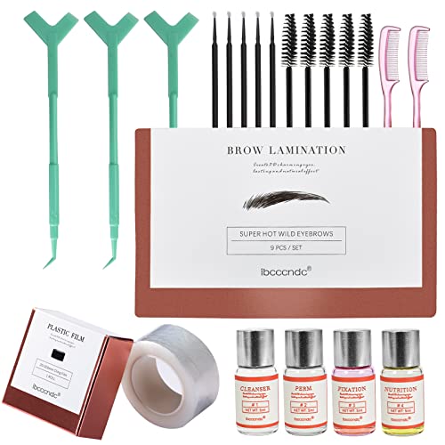 Disnace Kit de Laminación de Cejas, Kit de Permanente de Cejas, Kit de Elevación de Cejas, Brow Lift Kit Permanente Profesional para Cejas Semipermanente de Bricolaje para Uso Doméstico de Salón Cover