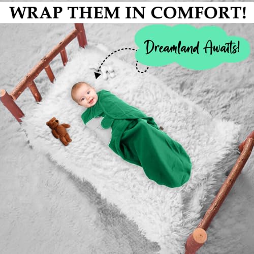 Image of 3 Pack Organic Swaddles Sacks For Newborns, Baby Girls, Boys, Soft & Snug Newborn Sack, Nursery Swaddling Blankets