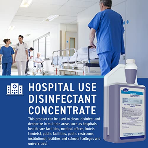 Image of VIREX Diversey II 256 Disinfectant Cleaner AccuMix, 32 oz, 6 Pack